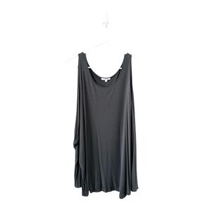 Maette Grey Cold Shoulder Tunic Top Size XXL